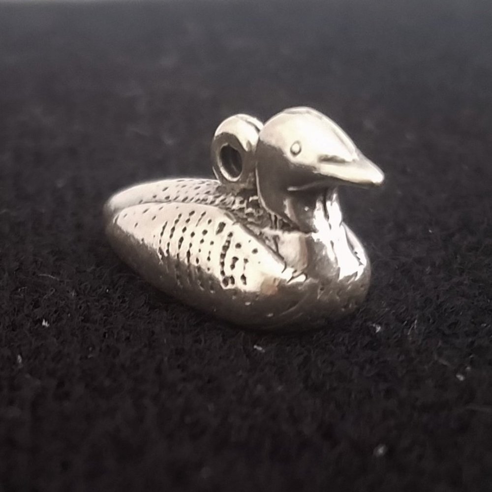 DUCK Sterling silver pendant Taxco Mex Mallard NEW - Picture 6 of 7